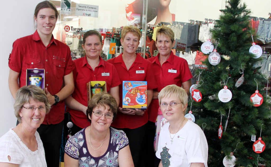 Target staff members were happy to launch Operation Santa on Tuesday with Helen Simmons, Philipa Core and Suzy Sitton from UnitingCare. Target staff members were happy to launch Operation Santa on Tuesday with Helen Simmons, Philipa Core and Suzy Sitton from UnitingCare.